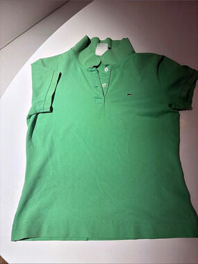 Lacoste Women’s Fit Cotton Piqué Polo Shirt Green  42 - color is Palm Beach gree